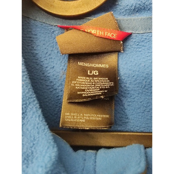 Men's THE NORTH FACE Flashdry Fleece Zipped Pullover Top Jacket Size Large - Picture 5 of 6